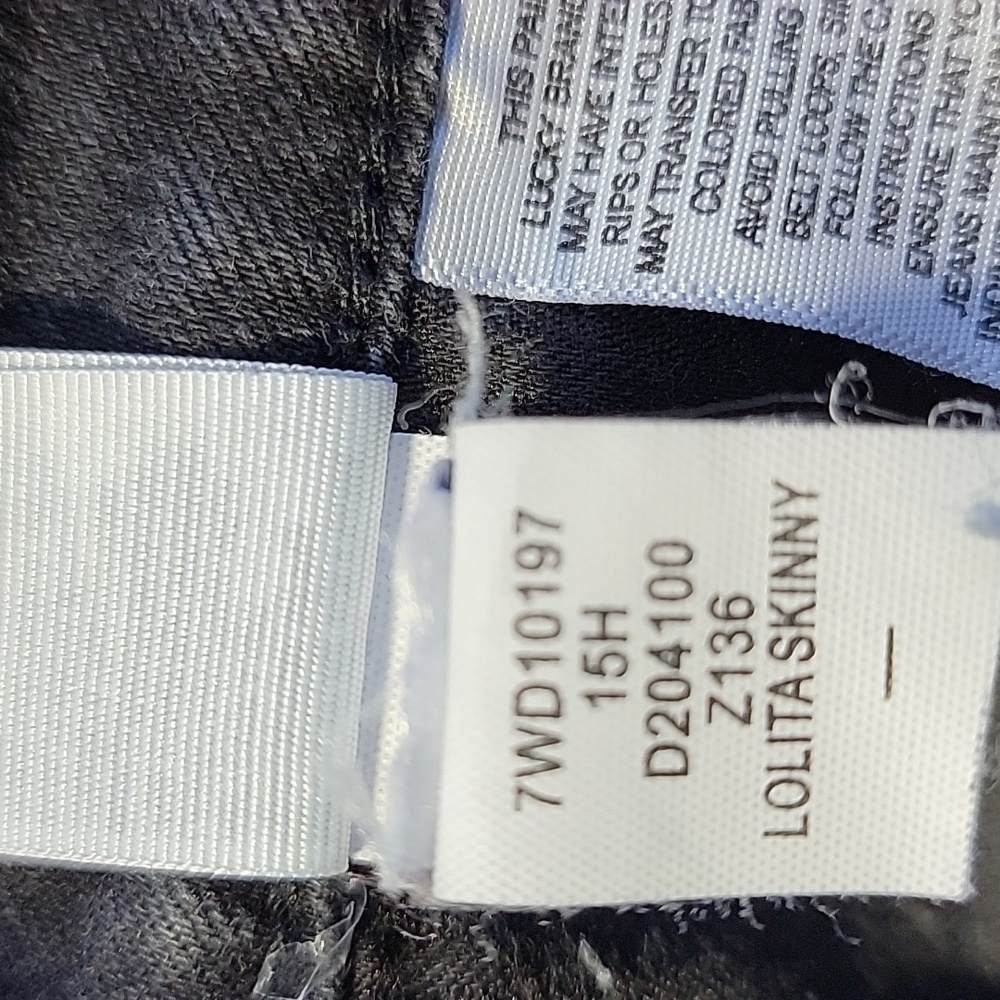 Lucky Brand Lolita Skinny Black Denim 5 Pocket Jeans Size 8/29 EUC - Picture 9 of 13
